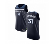 Men's Minnesota Timberwolves #31 Keita Bates-Diop Authentic Navy Blue Basketball Jersey - Icon Edition