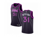 Men's Minnesota Timberwolves #31 Keita Bates-Diop Authentic Purple Basketball Jersey - City Edition