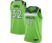 Men's Minnesota Timberwolves #32 Karl-Anthony Towns Jordan Brand Green 2020-21 Swingman Jersey