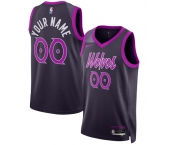 Men's Minnesota Timberwolves Active Player Custom Purple 2025-26 City Edition Stitched Basketball Jersey Men's Minnesota Timberwolves Active Player Custom Purple 2025-26 City Edition Stitched Basketball Jersey