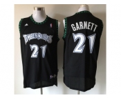 nba jerseys minnesota timberwolves #21 kevin garnett black