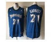 nba jerseys minnesota timberwolves #21 kevin garnett blue