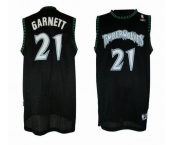 nba minnesota timberwolves #21 garnett black