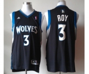 nba minnesota timberwolves #3 roy black[revolution 30 swingman]