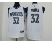 nba minnesota timberwolves #32 towns white