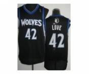 nba minnesota timberwolves #42 love black[revolution 30]