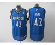 nba minnesota timberwolves #42 love lt.blue[2011 swingman revolution 30]