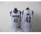 nba minnesota timberwolves #42 love white[2011 swingman revolution 30]