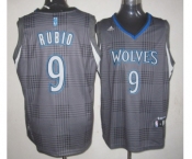 nba minnesota timberwolves #9 rubio blackgrey[2012]