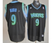 nba minnesota timberwolves #9 rubio black[limited revolution 30 swingman]