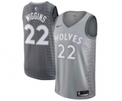 Youth Nike Minnesota Timberwolves #22 Andrew Wiggins Swingman Gray NBA Jersey - City Edition