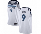 Youth Nike Minnesota Timberwolves #9 Luol Deng Swingman White NBA Jersey - Association Edition