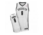 Men Adidas Brooklyn Nets #9 DeMarre Carroll Authentic White Home NBA Jersey