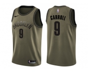 Men Nike Brooklyn Nets #9 DeMarre Carroll Green Salute to Service NBA Swingman Jersey