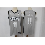 Men's Brooklyn Nets #11 Kyrie Irving Swingman Gray Basketball Jersey 2021 New