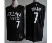 Men's Brooklyn Nets #7 Kevin Durant Black Basketball Jersey 2020-2021 City Edition