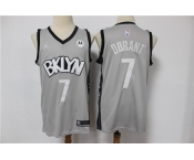 Men's Brooklyn Nets #7 Kevin Durant Swingman Gray Basketball Jersey 2021 New