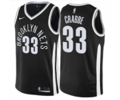 Men's Nike Brooklyn Nets #33 Allen Crabbe Swingman Black NBA Jersey - City Edition
