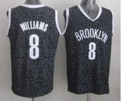 nba brooklyn nets #8 williams black leopard print[2014 new]