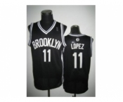 nba new jersey nets #11 brook lopez black