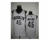 nba new jersey nets #45 gerald wallace white
