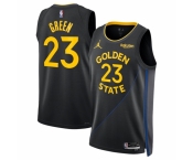 Men Golden State Warriors #23 Draymond Green Black 2024-25 Statement Edition Stitched Basketball Jersey
