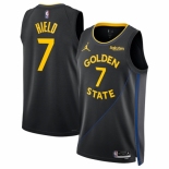 Men Golden State Warriors #7 Buddy Hield Black 2024-25 Statement Edition Stitched Basketball Jersey