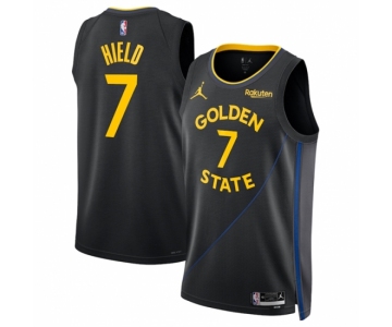 Men Golden State Warriors #7 Buddy Hield Black 2024-25 Statement Edition Stitched Basketball Jersey