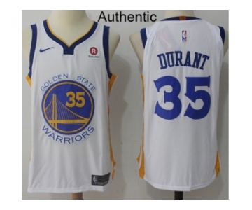 Men Nike Golden State Warriors #35 Kevin Durant White NBA Authentic Association Edition Jersey