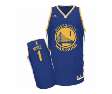 Men's Adidas Golden State Warriors #1 JaVale McGee Swingman Royal Blue Road NBA Jersey
