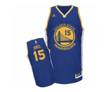 Men's Adidas Golden State Warriors #15 Damian Jones Swingman Royal Blue Road NBA Jersey