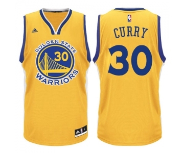 Men's Adidas Golden State Warriors #30 Stephen Curry Swingman Gold NBA Jerse