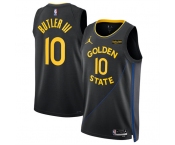 Men's Golden State Warriors #10 Jimmy Bulter III Black 2025 Statement Edition Stitched Basketball Jersey