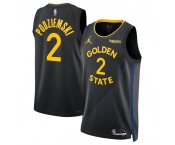 Men's Golden State Warriors #2 Brandin Podziemski Black 2024-25 Statement Edition Stitched Basketball Jersey