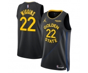 Men's Golden State Warriors #22 Andrew Wiggins Black 2024-25 Statement Edition Stitched Basketball Jersey