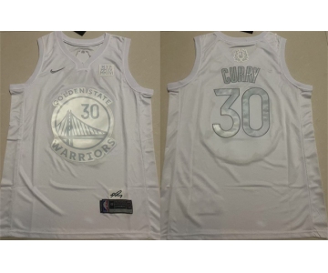 Men's Golden State Warriors #30 Stephen Curry White Stitched Basketball Jersey