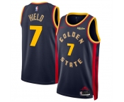Men's Golden State Warriors #7 Buddy Hield Navy 2024-25 City Edition Stitched Basketball Jersey