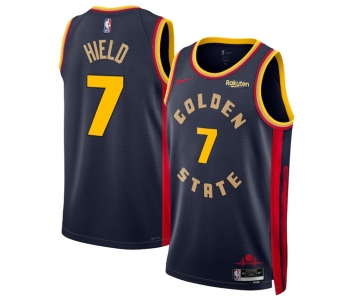 Men's Golden State Warriors #7 Buddy Hield Navy 2024-25 City Edition Stitched Basketball Jersey