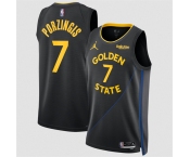 Men's Golden State Warriors #7 Kristaps Porzingis Black 2026 Statement Edition Stitched Basketball Jersey