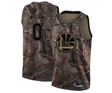 Men's Nike Golden State Warriors #0 Patrick McCaw Swingman Camo Realtree Collection NBA Jersey