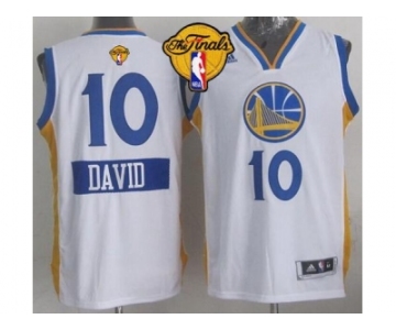NBA Golden State Warrlors #10 David Lee White 2014-15 Christmas Day The Finals Patch Stitched Jerseys