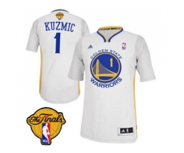 NBA Revolution 30 Golden State Warrlors #1 Ognjen Kuzmic White Alternate The Finals Patch Stitched Jerseys