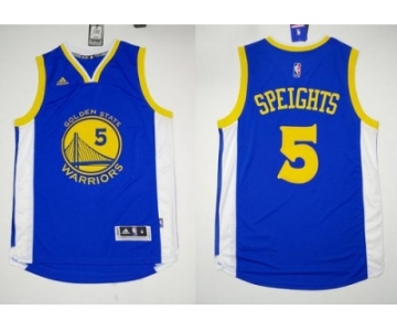 NBA Revolution 30 Golden State Warrlors #5 Marreese Speights Blue Stitched Jerseys