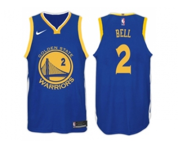 Nike NBA Golden State Warriors #2 Jordan Bell Jersey 2017-18 New Season Blue Jersey