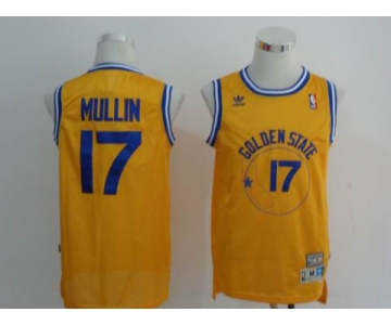 nba golden state warriors #17 mullin yellow