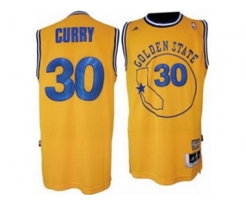 nba golden state warriors #30 curry m&n yellow[swingman 30 revolution]