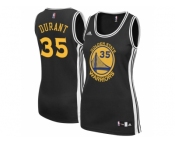 Women Golden State Warriors #35 Kevin Durant Black Jersey