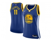 Women Nike Golden State Warriors #11 Klay Thompson Blue NBA Swingman Icon Edition Jersey