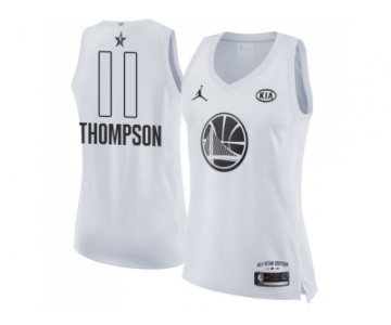 Women Nike Golden State Warriors #11 Klay Thompson White NBA Jordan Swingman 2018 All-Star Game Jersey