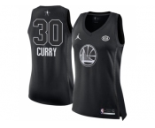 Women Nike Golden State Warriors #30 Stephen Curry Black NBA Jordan Swingman 2018 All-Star Game Jersey